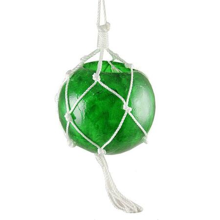 NORTHLIGHT SEASONAL Lighted Roped Green Ball Outdoor Christmas Decoration - Clear Lights 30889452